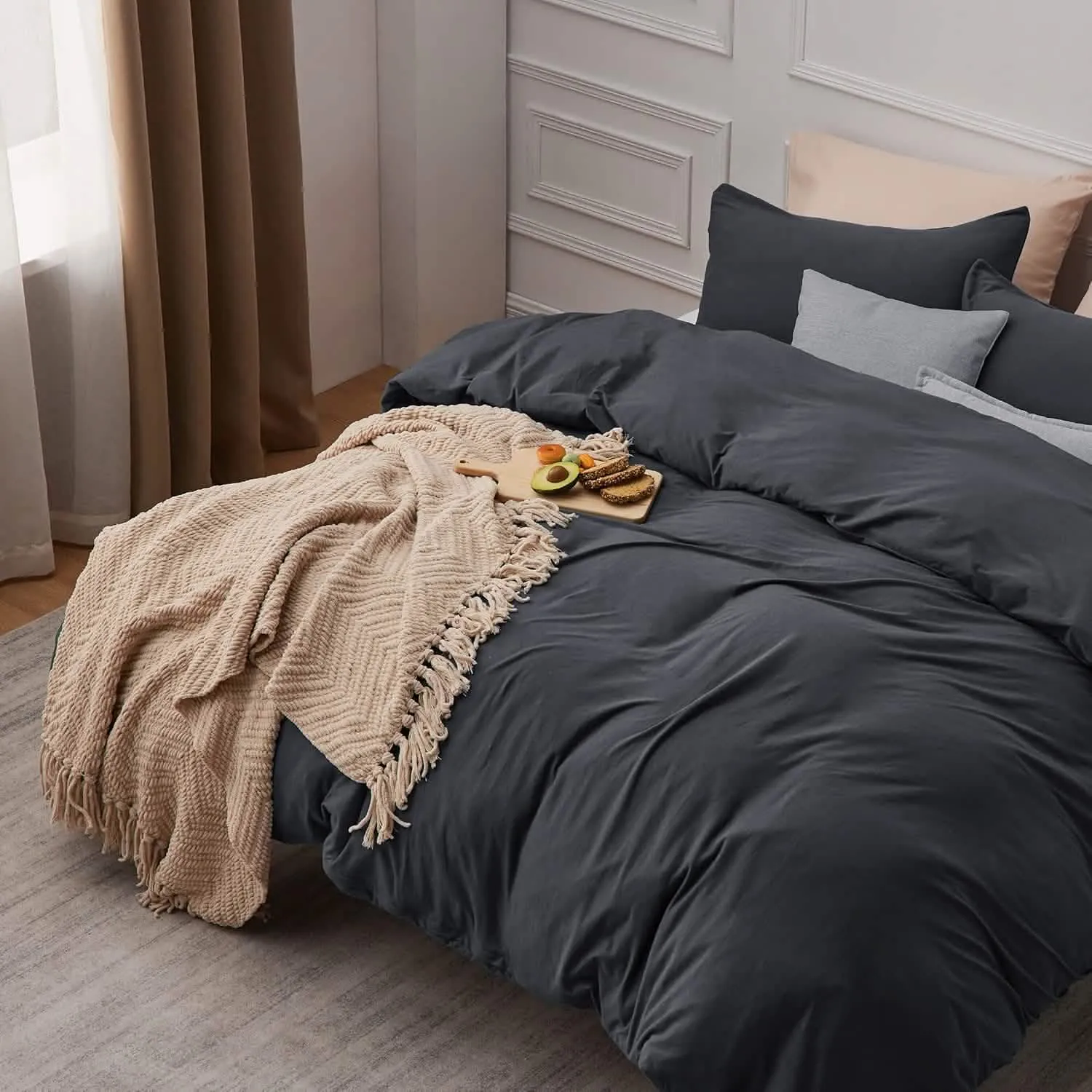 100% Jersey Knit Cotton Duvet Cover