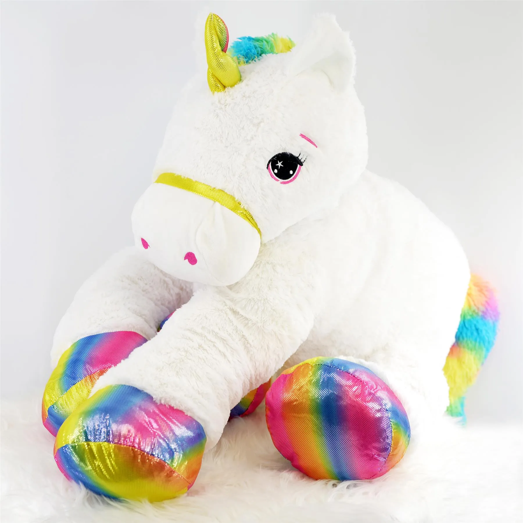 42" Giant Lying Soft Stuffed Unicorn