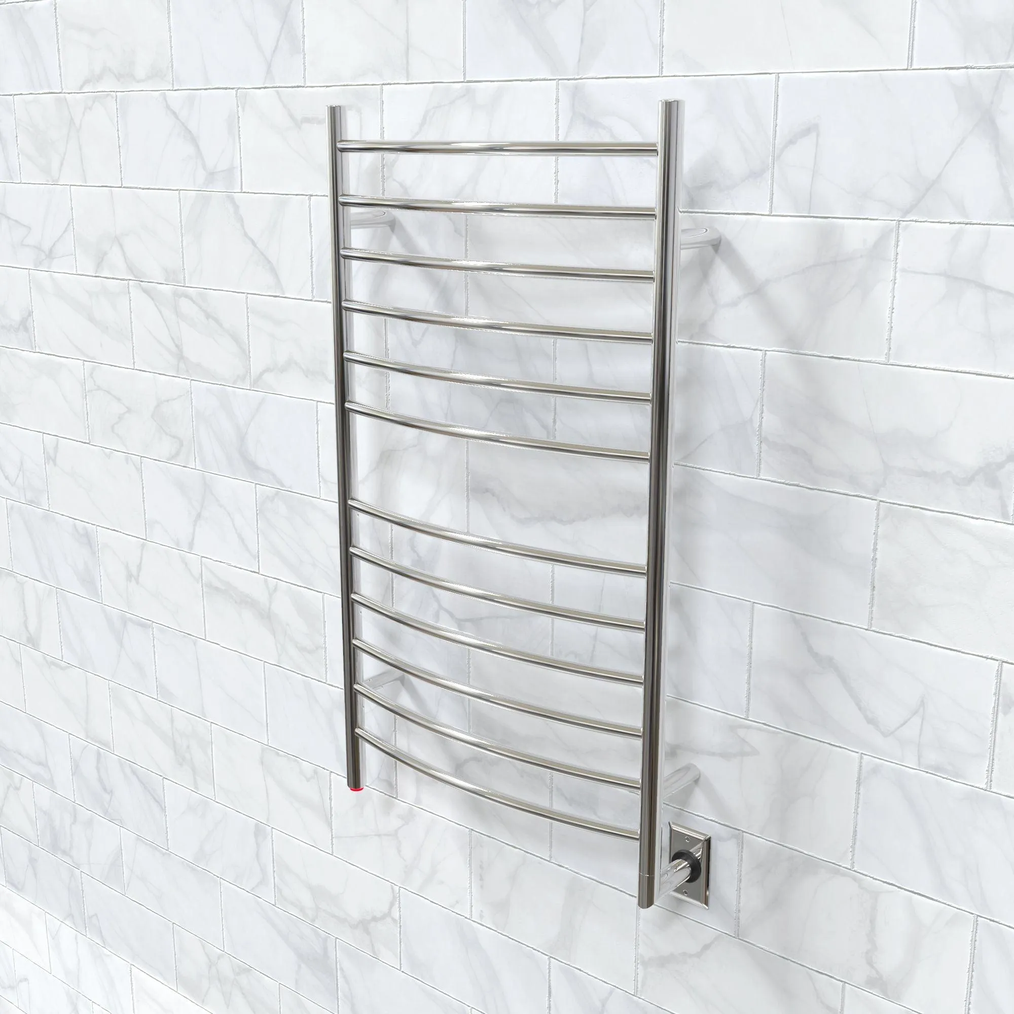 Amba Radiant Large Curved Plug-in and Hardwired Towel Warmer - 23.6"w x 41.3"h