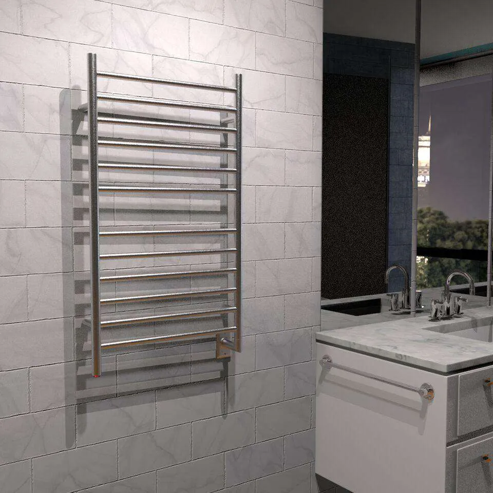 Amba Radiant Large Straight Plug-in and Hardwired Towel Warmer - 23.6"w x 41.3"h