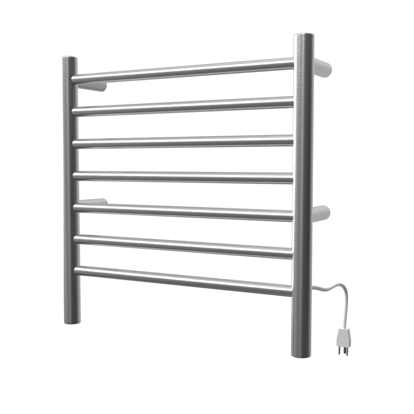 Amba RWHS-SB Radiant Small Hardwired   Plug-in Combo 7 Bar Towel Warmer in Brushed