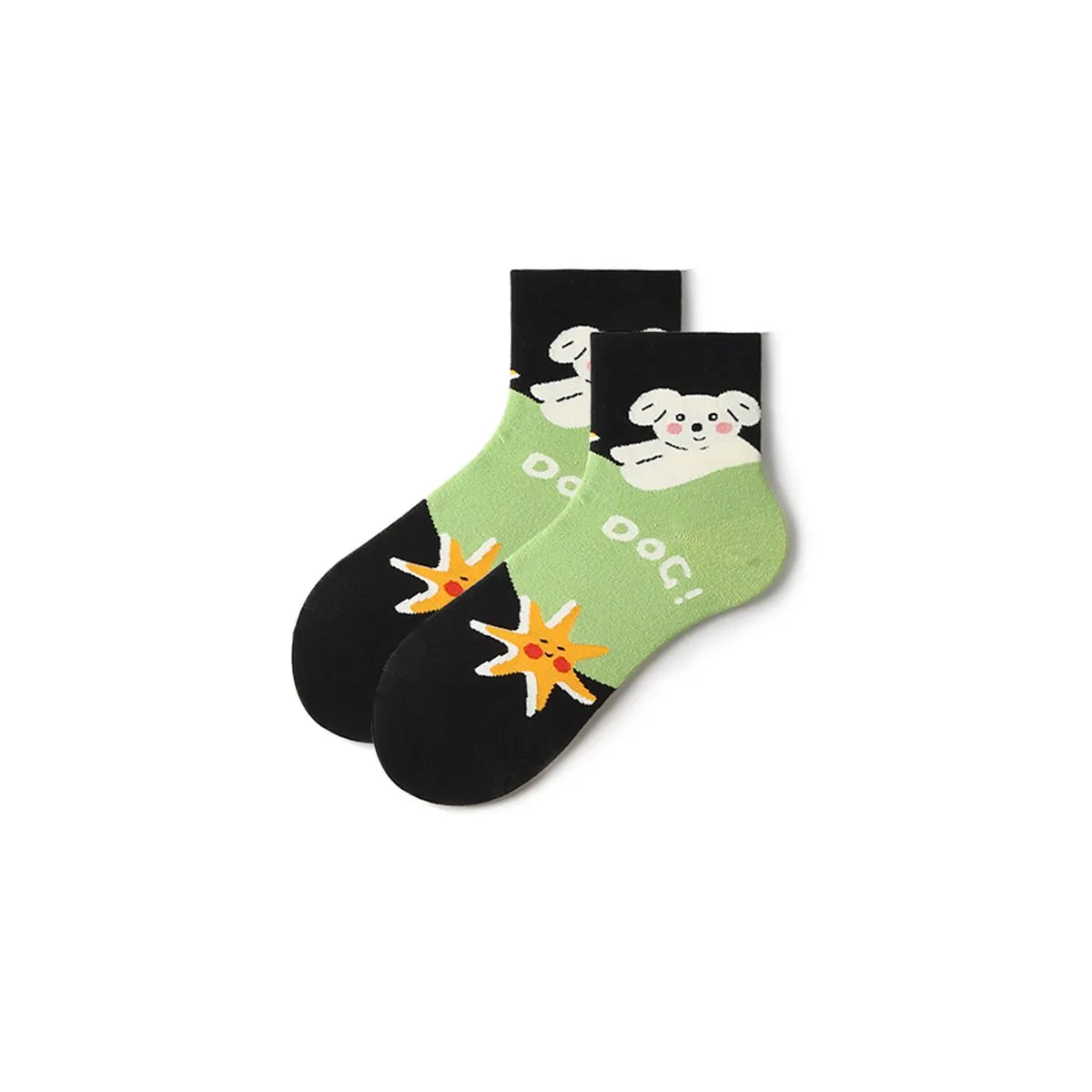 Cartoon Animals Summer Women 5pcs Low Cut Socks Set