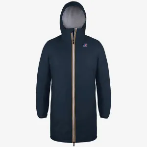 Eiffel Orsetto - Unisex Sherpa Lined Waterproof Rain Jacket in Blue Depht