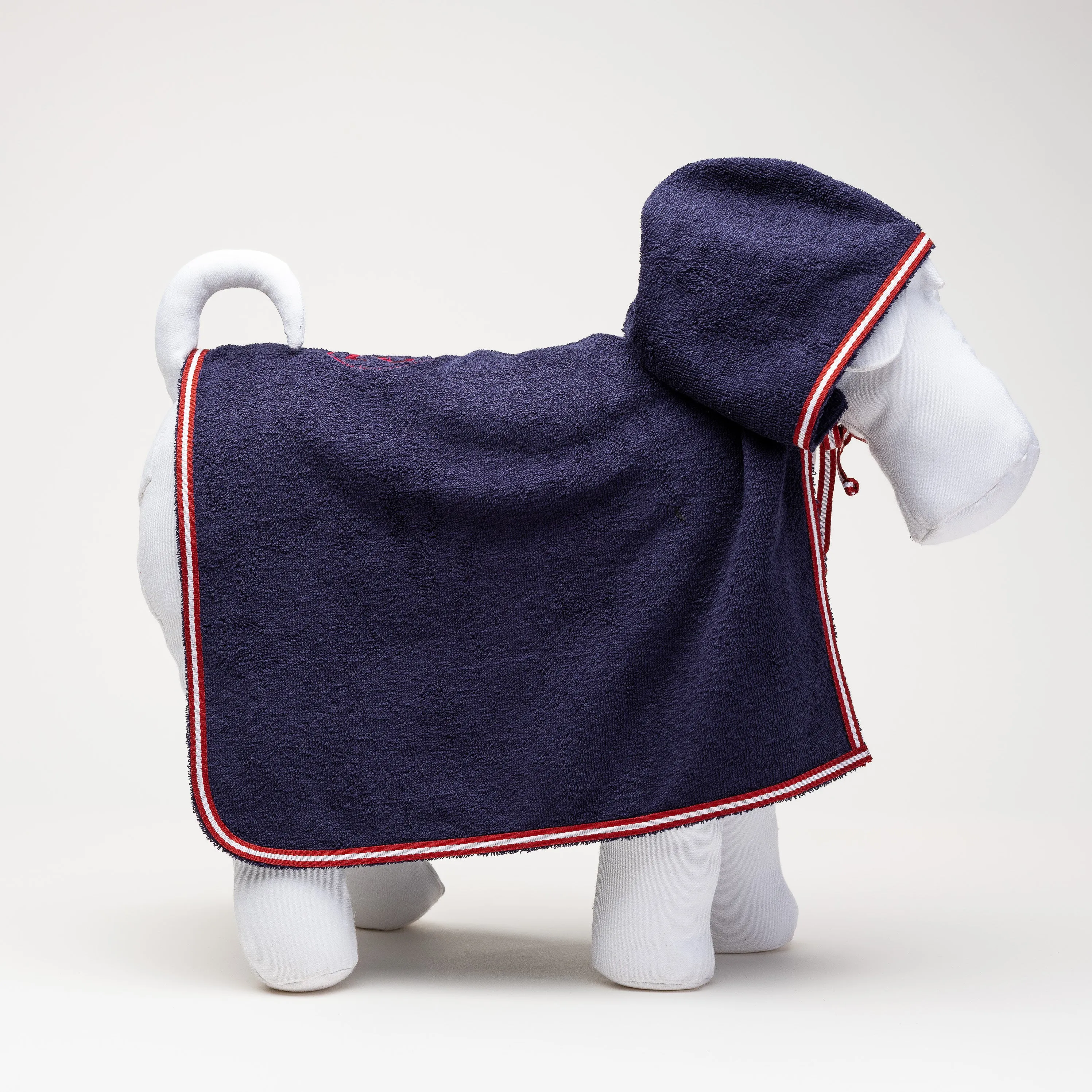 Emma Firenze Dog Bathrobe in Pearl Grey or Navy