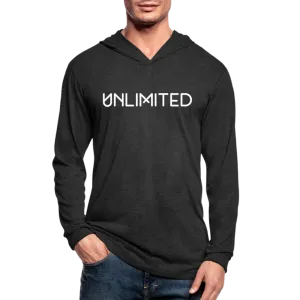 Graphic Hoodie, Unlimited Long Sleeve Tri-Blend Hooded Tee