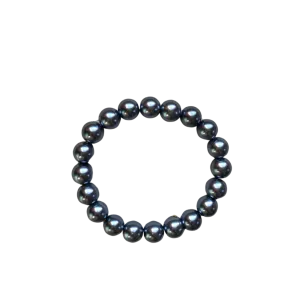 Gunmetal Pearl 10mm Bracelet