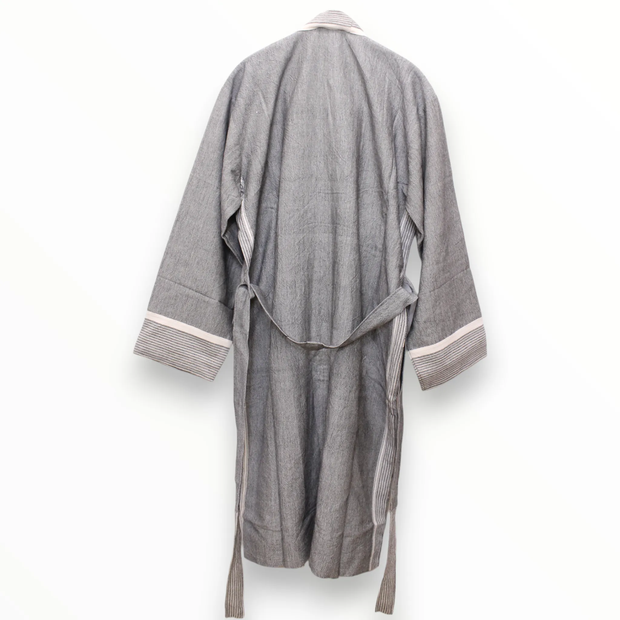 Hand Woven Linen Unisex Turkish Towel Pestemal Bathrobe