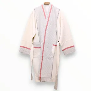 Hand Woven Linen Unisex Turkish Towel Pestemal Bathrobe