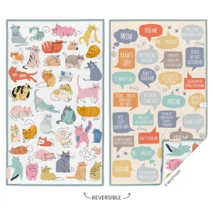 If Cats Could Talk Reversible Microfiber Kitchen Towel