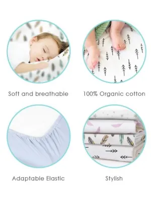 Kushies Organic Jersey Bassinet Sheet | Stars