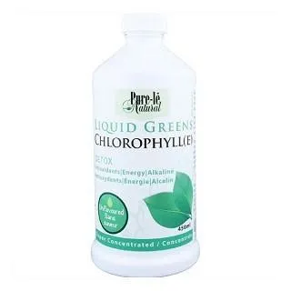 Liquid greens chlorophyll super concentrate