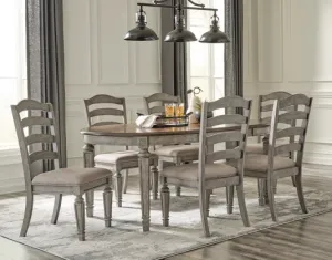 Lodenbay Dining Table and 6 Chairs in Two-tone