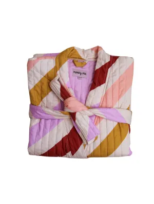 Mosey Me Crimson Maypole Quilted Robe