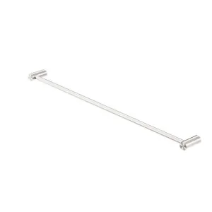 Nero Zen SS316L Single Towel Rail 800mm Brushed Nickel