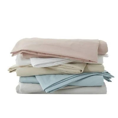 New - Patina Vie King Easy Care Solid Sheet Set Fresh White