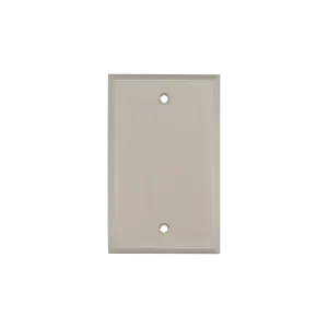 New York Switch Plate with Blank Cover in Satin Nickel