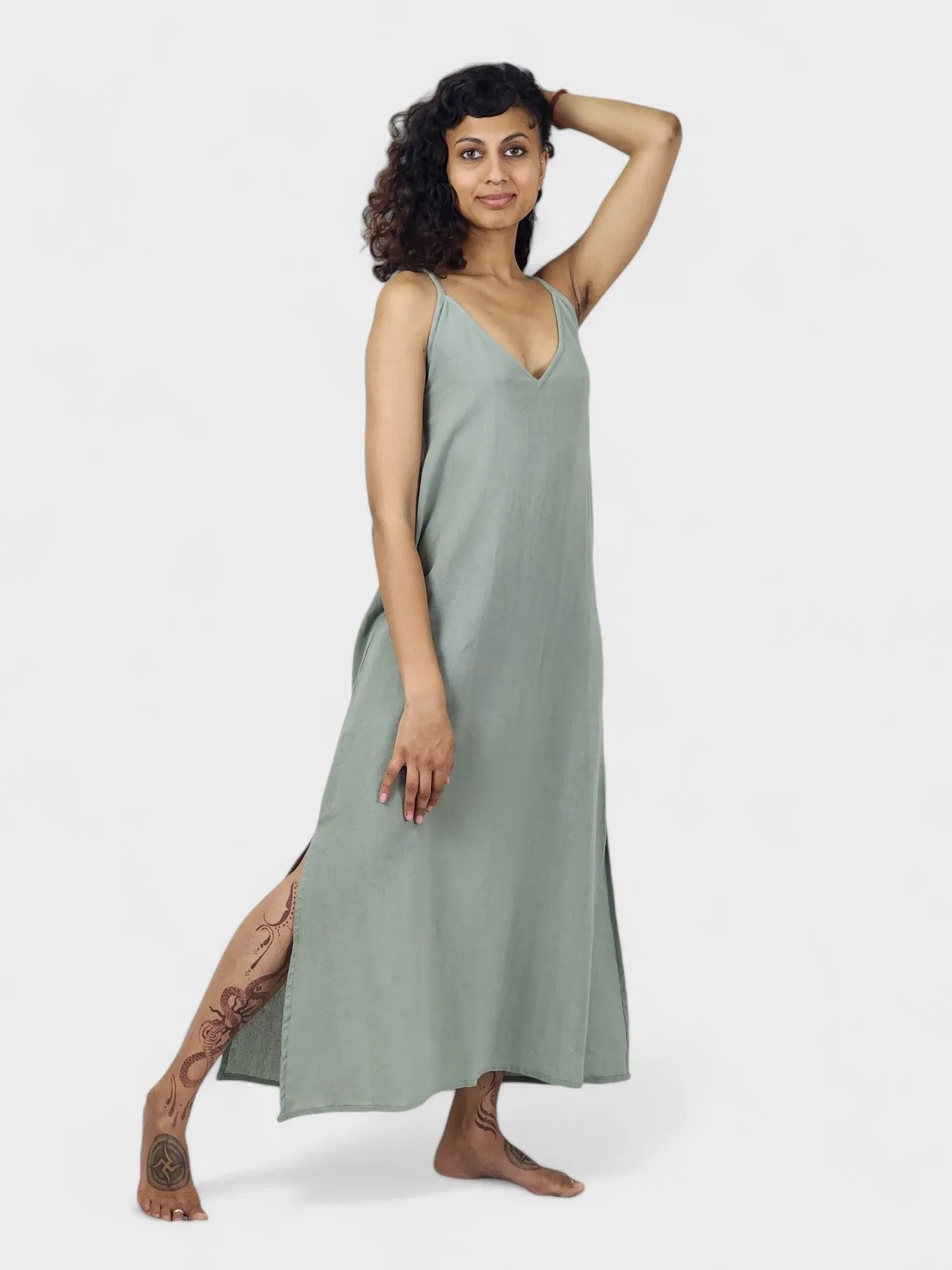 Organic Cotton Sage Dress