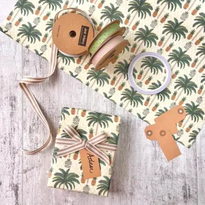 Palms and Pineapple Gift Wrapping Set