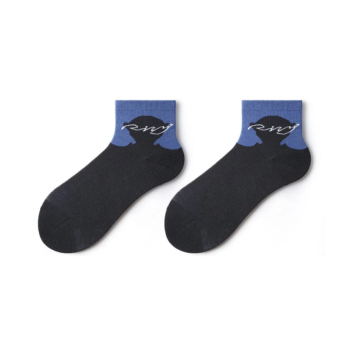 Ring All-season Men 5pcs Low Cut Socks Set