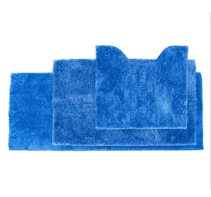 Super Plush Non-Slip Bath Mat Range Light Blue