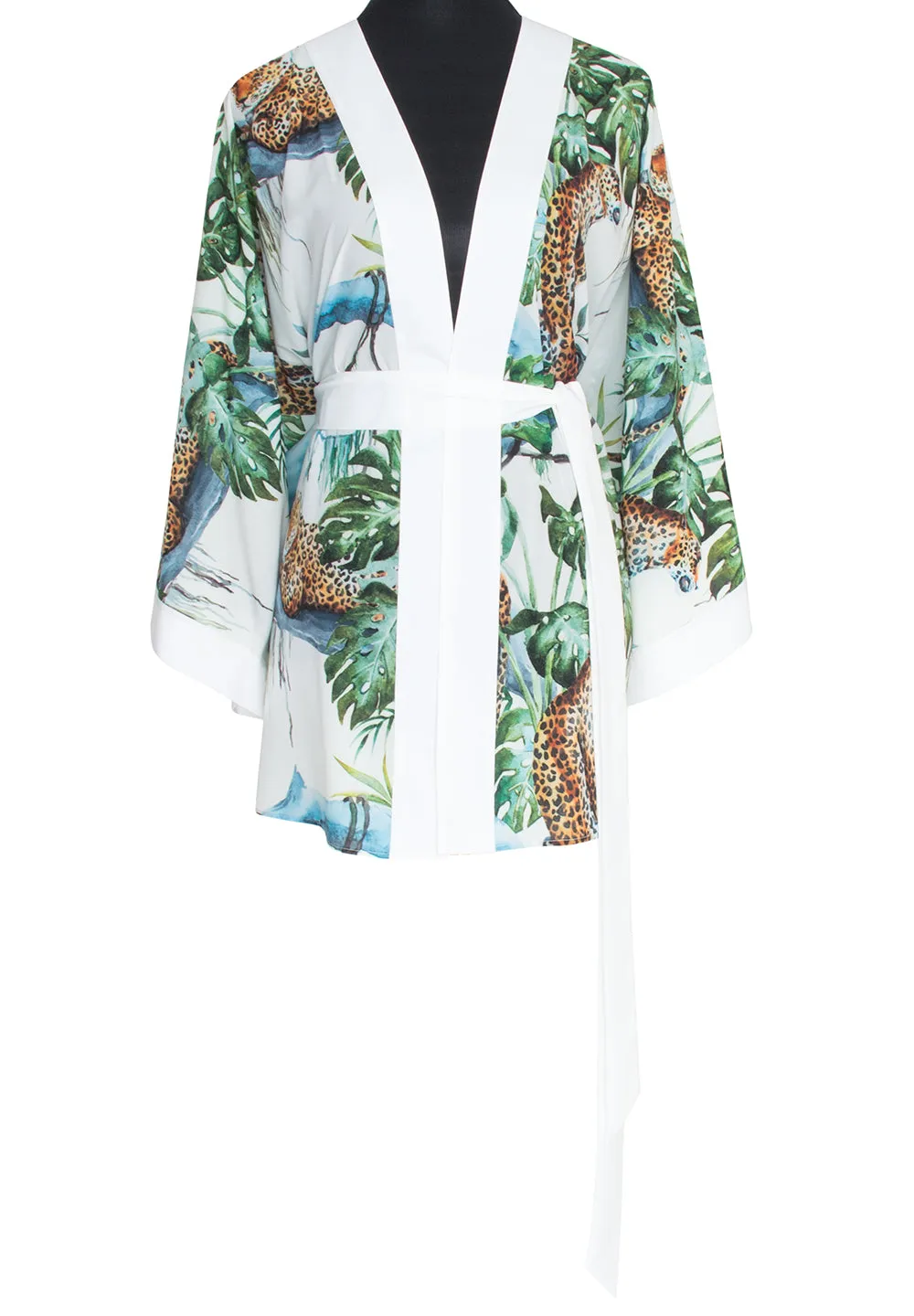 Tropics - Jaguar Kimono (Off-White)