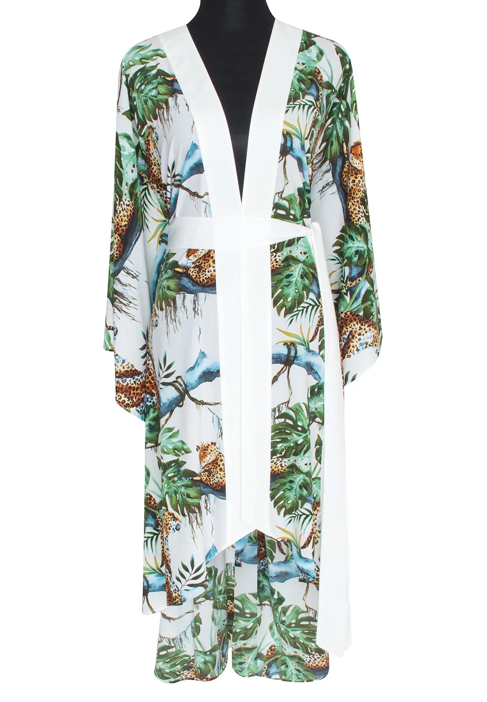 Tropics - Jaguar Kimono (Off-White)