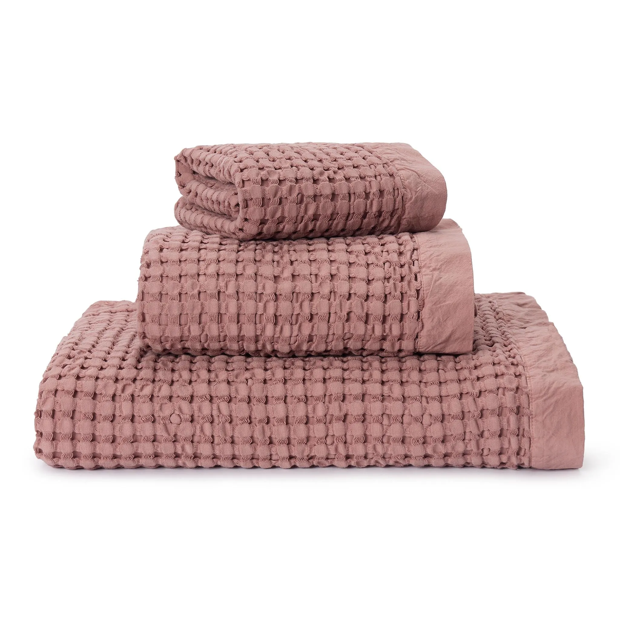 Veiros Cotton Towel [Dusty pink]